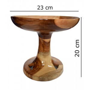 Naga Traditional Wooden Stand Plate - Indigi Craft